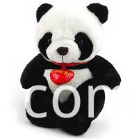 panda de piel sintética de felpa plush faux fur panda